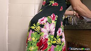 Blonde Brazilian Milf Coworker Fucked Anal in Doggy Style