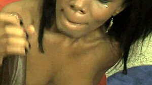 black milf mom intensely fucks with blowjob and heels on