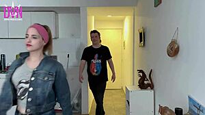 Rocker Girl Gets Double Penetration At Bar Exit