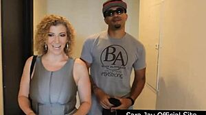 sara jay gets sweaty in hardcore workout with king noire