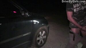 Big tits star Krystal Swift joins public orgy through car window with oral and group sex