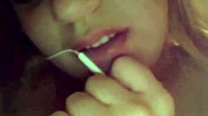 My friend boldly lets herself be recorded in intense sex session