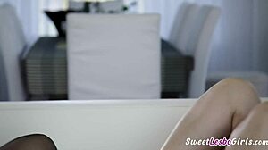 Big ass redhead BBW seduced by mature busty friend London River and Natasha Nice