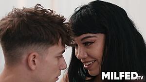 Does Cheating Busty Milf Go Wild For Young 18+ Hard Cock?