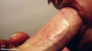 Beautiful lips sucking cock close up