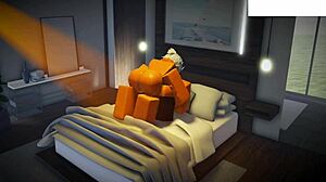 roblox slut gets pumped full in hardcore scene.