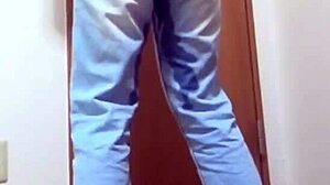 Hey, why’d you lock the bathroom? I peed my jeans!