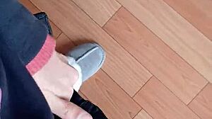 Risky office masturbation with my lesbian colleague