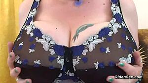 BBW milf with huge tits gets fucked hard in rough session