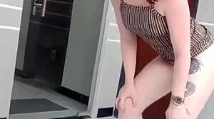 two beautiful amateurs dancing funk and getting naked in homemade video