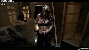 security chick eden ivy cums hard from pov voodoo magic