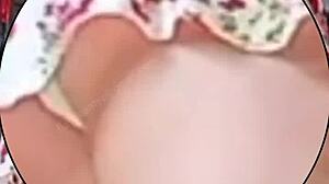 Wow, check out this great upskirt flashing during live broadcast!