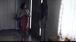 Housewife joins husband and nanny for steamy threesome banging