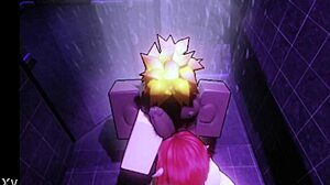 black men always dominate anywhere and anyone in the shower