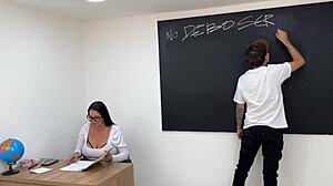 Fuck hot teacher in classroom
