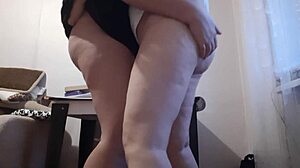 Tickling and Spanking Her Ass Till She Farts and We Cum Together in Lesbian Play