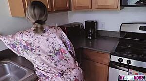 Kat Dior spends some quality time sucking her stepson's cock