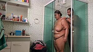 Stepmom screws stepson and gets massive facial cumshot.