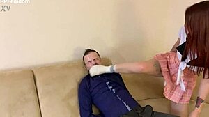 reckless perverts humiliate teacher with spit femdom