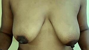 Sri Lankan babe takes monster cock doggystyle