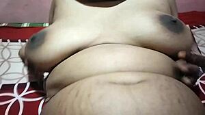 Indian Bhabhi Feels Desire As Friend Touches Huge Natural Tits At Home.