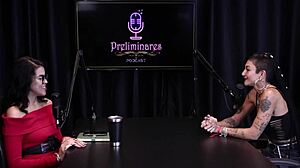 caroleta roots, redhead in lingerie, teaches dance and films hardcore public scenes on sheer red