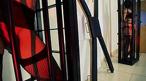 sexy sluts mai bailey and krystal webb in lesbian domination ass licking pussy fingering bound lingerie.