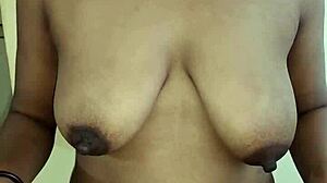 Sri Lankan babe takes monster cock doggystyle