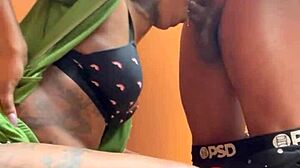 In the work bathroom, intense fucking unfolds