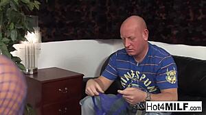 Busty Milf Fucked Before Husband!