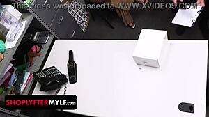 Milf Lawyer Gets Oral Cum in Shop