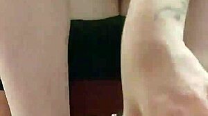 After Workout, Stepsister Tries On Shoes In Store, Showing Dirty Feet And Panties To Voyeur