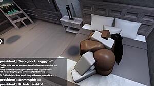 Roblox thick ebony teases me with her huge sexy tits