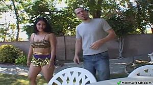 indian housewife seduces with natural tits in steamy bedroom encounter. her curves drive wild desire every night.