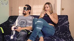 My stepbro PUSH HIS BIG COCK into my mouth WHILE PLAYING GAMES on sexvideo10.com.