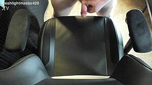 Redhead Teen Masturbates Cock in Bedroom Close-Up, Producing Massive Cum Spray