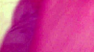 My little friend helps out with her tight pussy