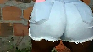 look at that big ass neighbor cleaning the yard, she's so hot and beautiful