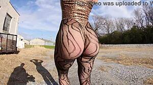 thong bodysuit strolling the docks