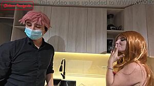 Maid Bent Over for Hard Doggystyle in Cosplay Parody. Trailer Shows Cum in Mouth Action!