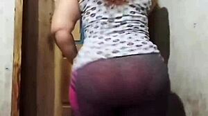 hey, see that tight panty mark on the mature lady?