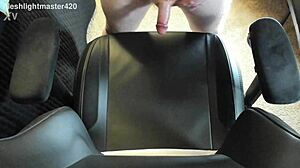 Redhead Teen Masturbates Cock in Bedroom Close-Up, Producing Massive Cum Spray