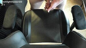 Redhead Teen Masturbates Cock in Bedroom Close-Up, Producing Massive Cum Spray