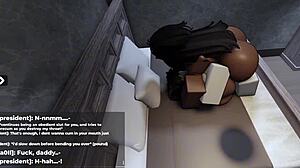 Roblox thick ebony teases me with her huge sexy tits