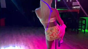 married woman flashes in swing house