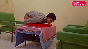 hansel thio serves horny mannequin dish. fingering fun for fans in part 3!