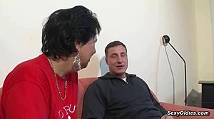 Big cock guy bangs German mature in reverse cowgirl