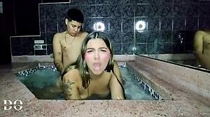 Latina amateur gets pounded relentlessly by her stepbrother in a motel.