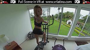 Sexy Blonde Latina Babe Rides POV Hard!
