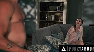 Laney Grey seduces roommate after catching her cheating in reality 3some